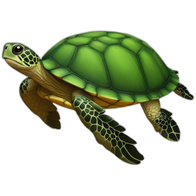 Tortue sur une mouche emoji