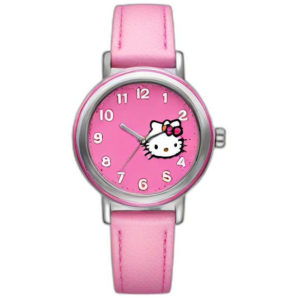 Hello kitty watch emoji