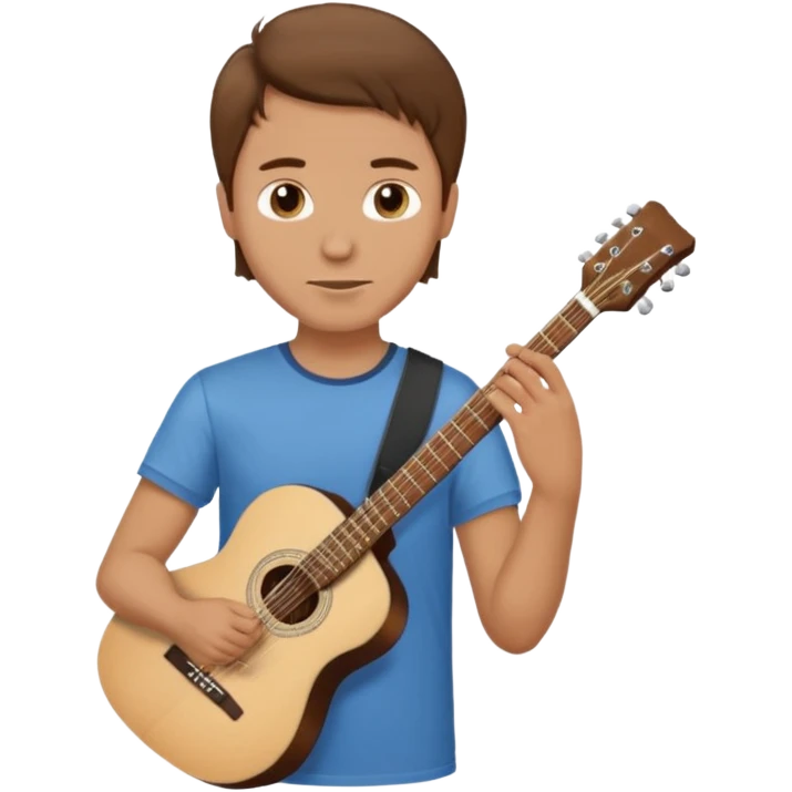 man holding guitar emoji