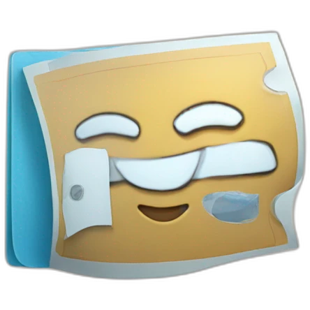 Chat qui tiens une carte reverse emoji