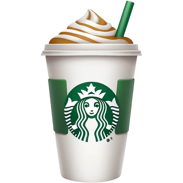 Different Starbucks emojis emoji