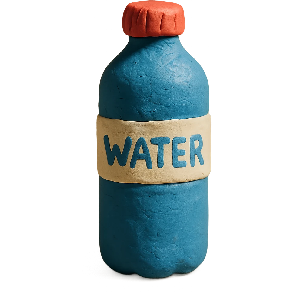 a water bottle emoji