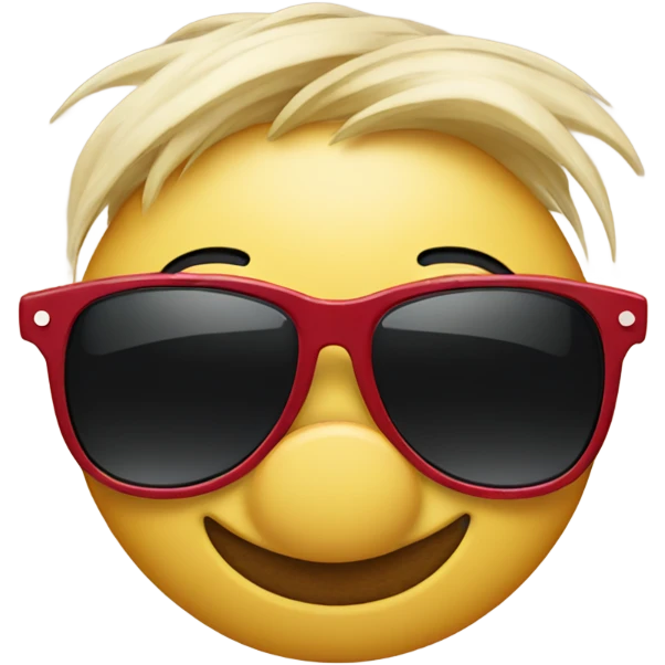 mickey mouse face with sunglasses emoji