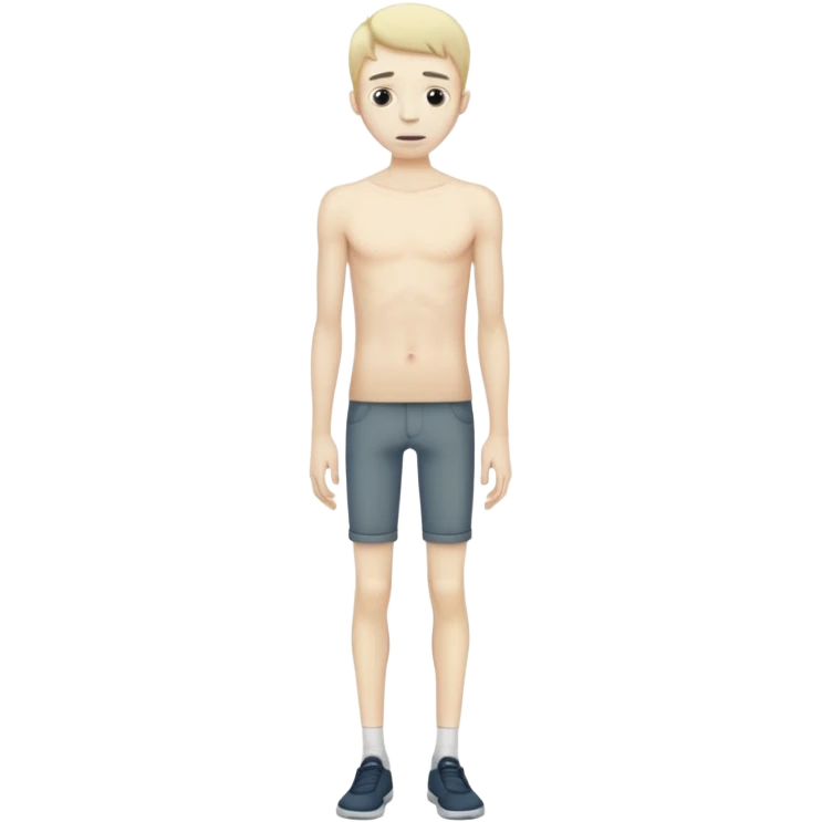 anorexic guy full skinny full body emoji