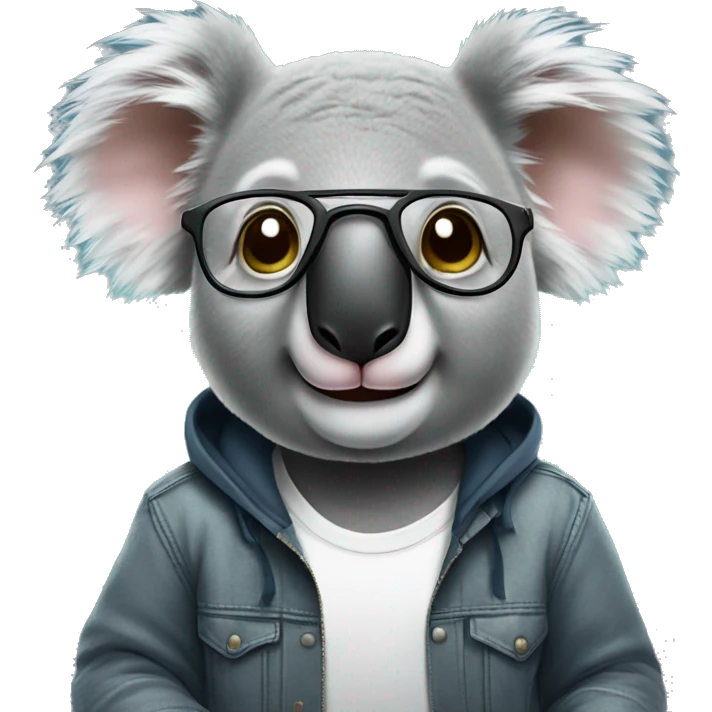 A koala DJ emoji