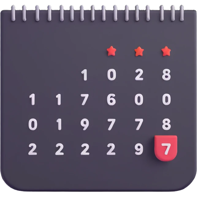 calendar with work shift being rescheduled emoji