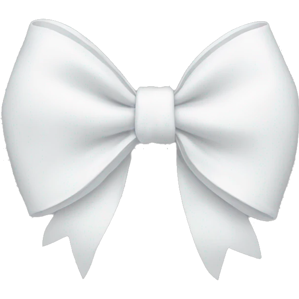 white bow emoji