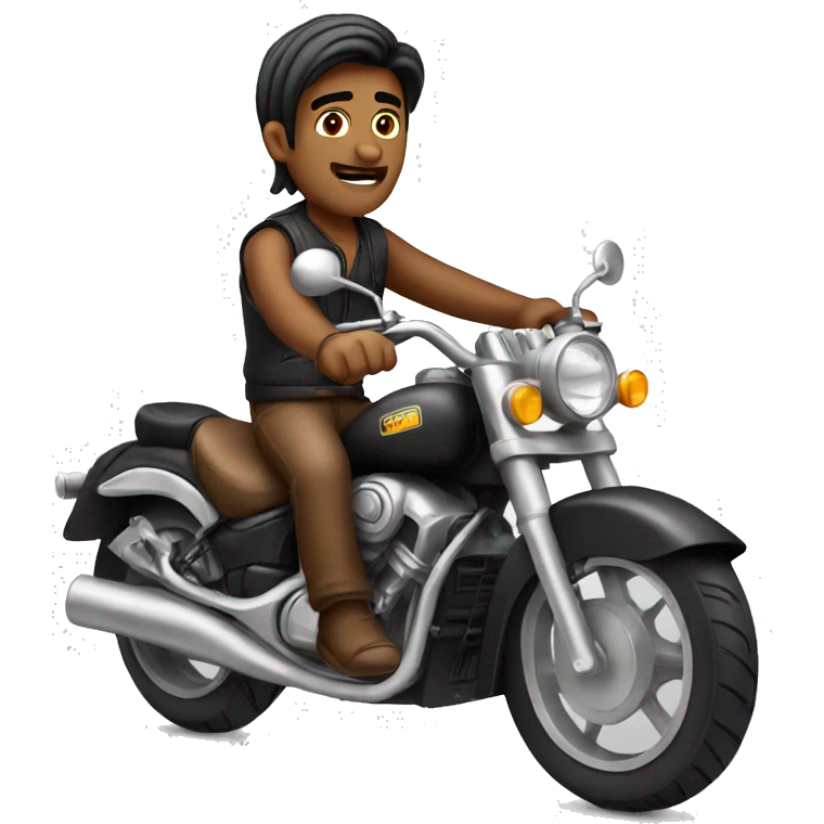indian dude on a motorbike emoji