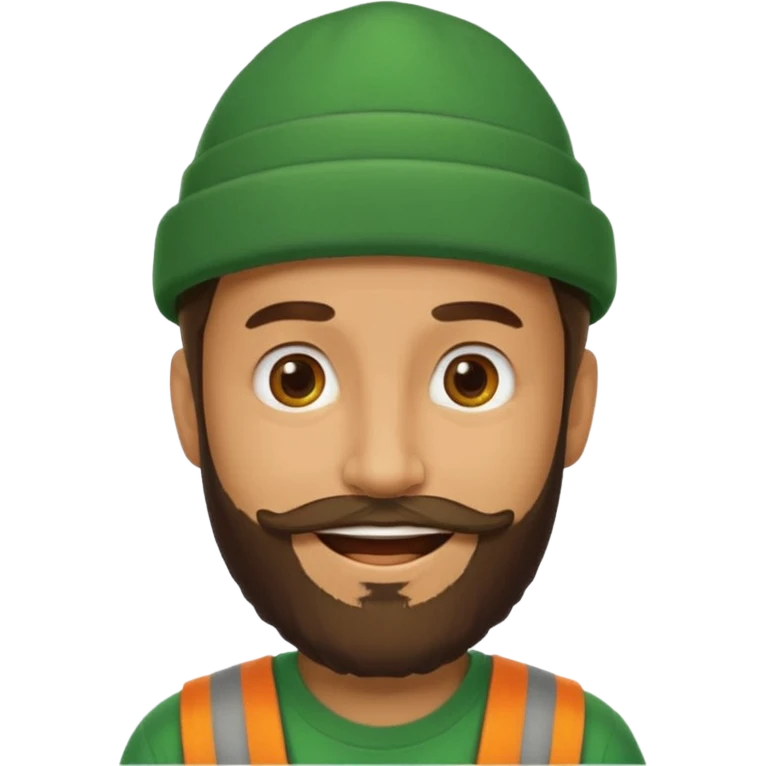 bearded man with green hat emoji