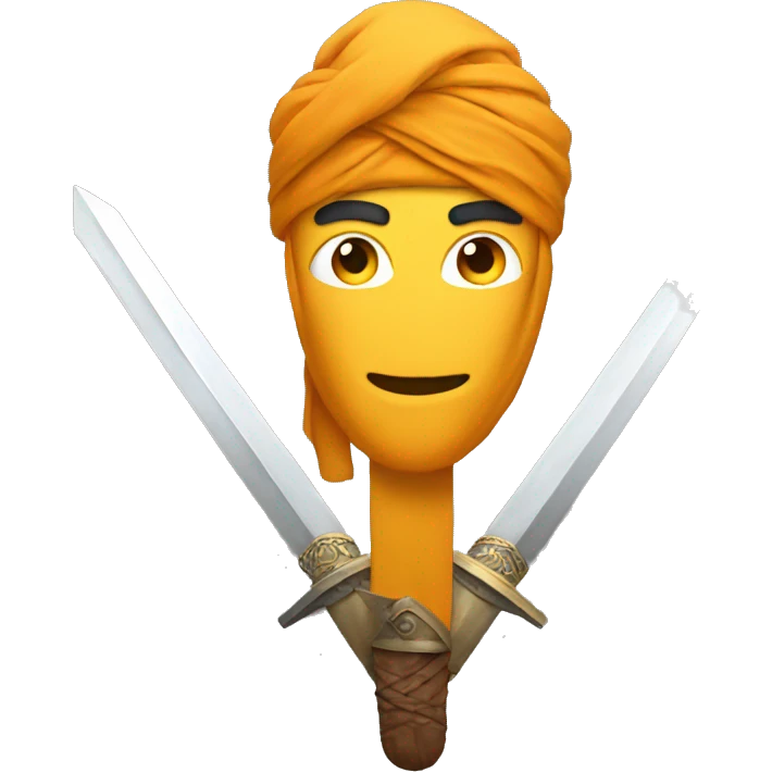 Turban sword emoji