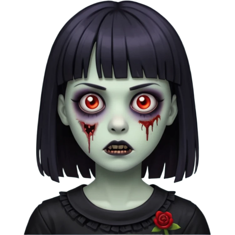 gotica de franja zombie  emoji