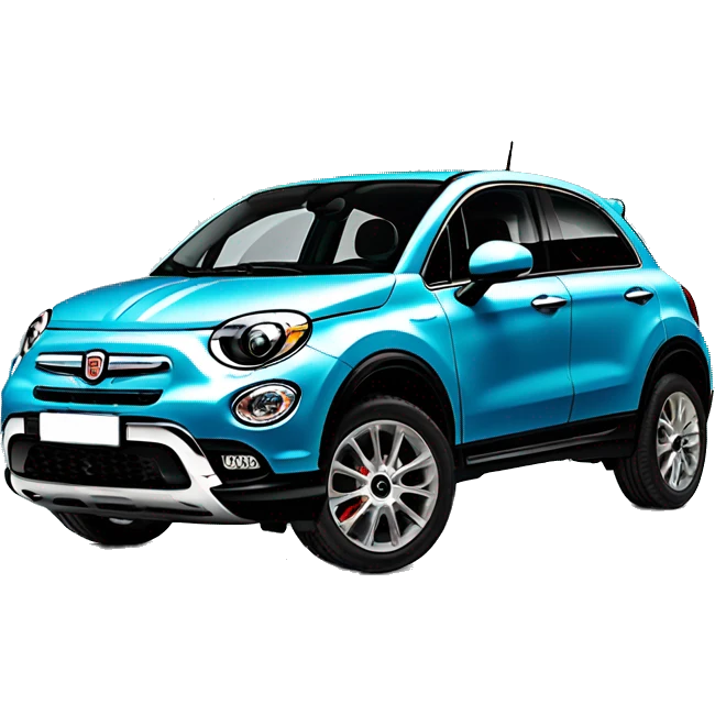 Fiat 500x blue italy emoji