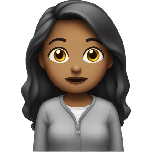 thinking girl emoji