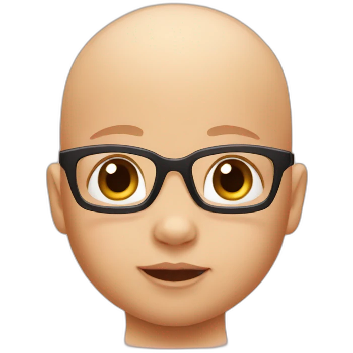 Bald Baby in Lamborghini emoji