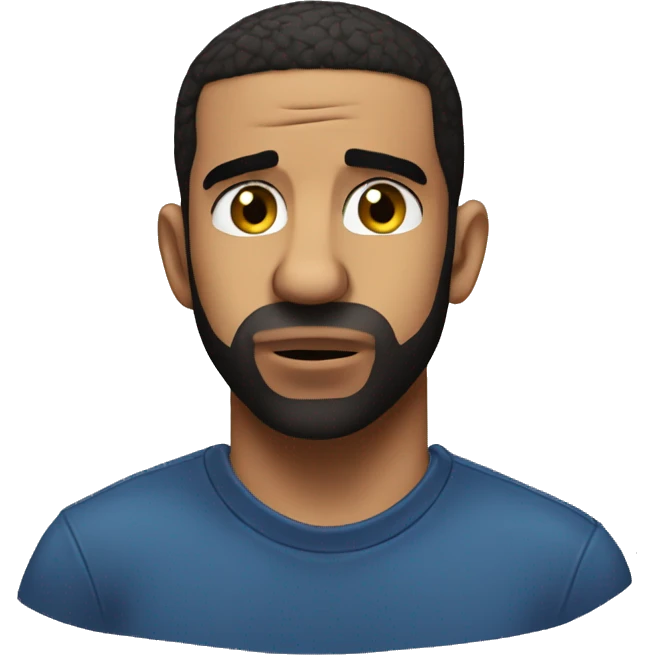 Drake feeling ashamed emoji