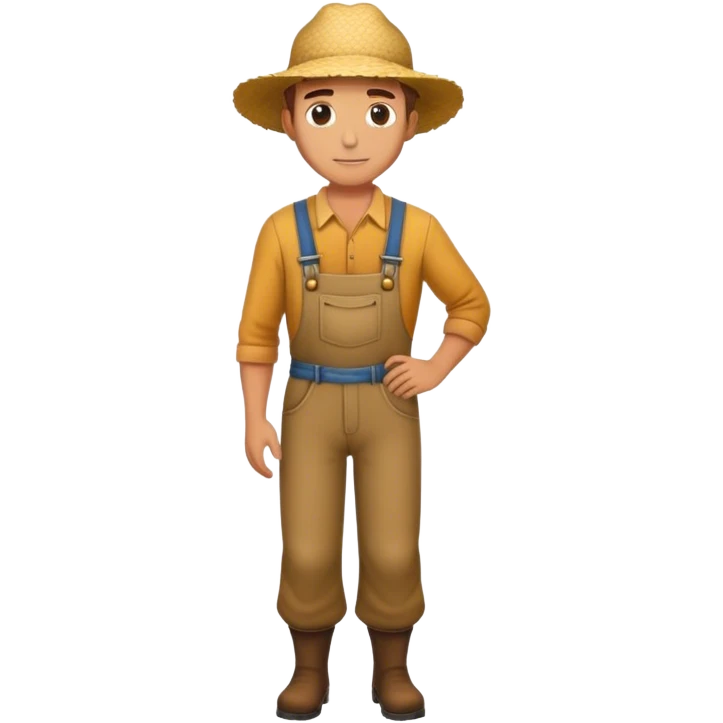 HANDSOME farmer FLL BODY  emoji