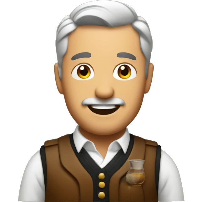 Whiskey drinker emoji