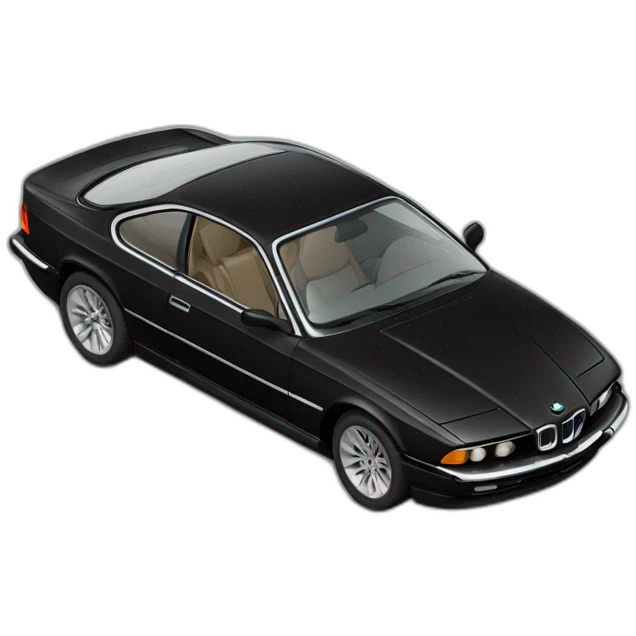 Black bmw 850i emoji