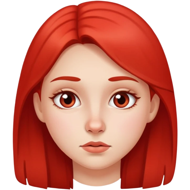 girl with redness under nose emoji