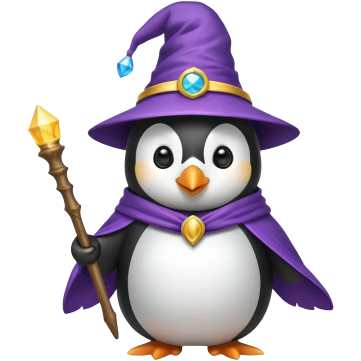 Penguin Wizard emoji
