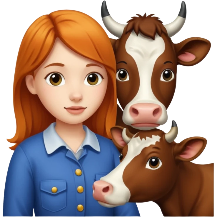 🐄👧 emoji