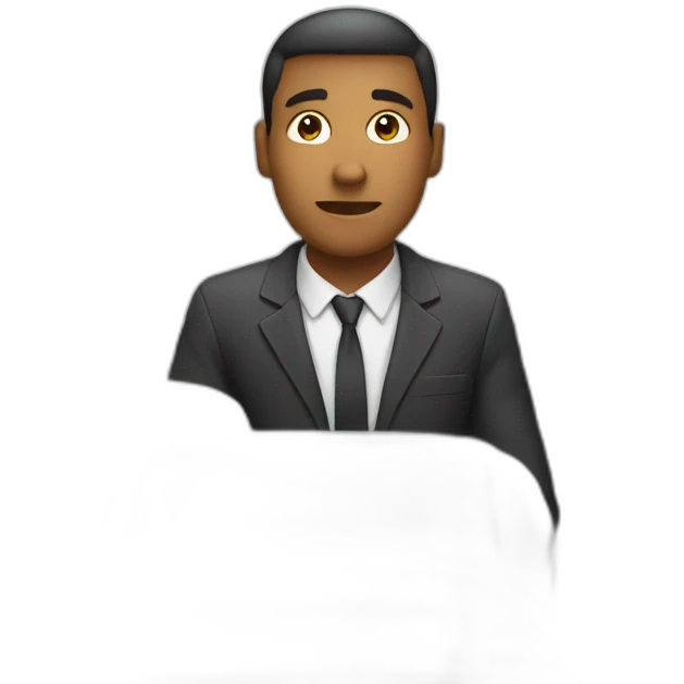 a person with a brief case sitting in an airplane emoji