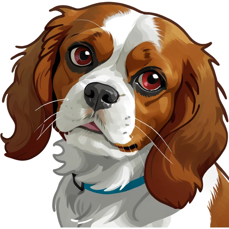 Cavalier King Charles Spaniel Ruby  emoji