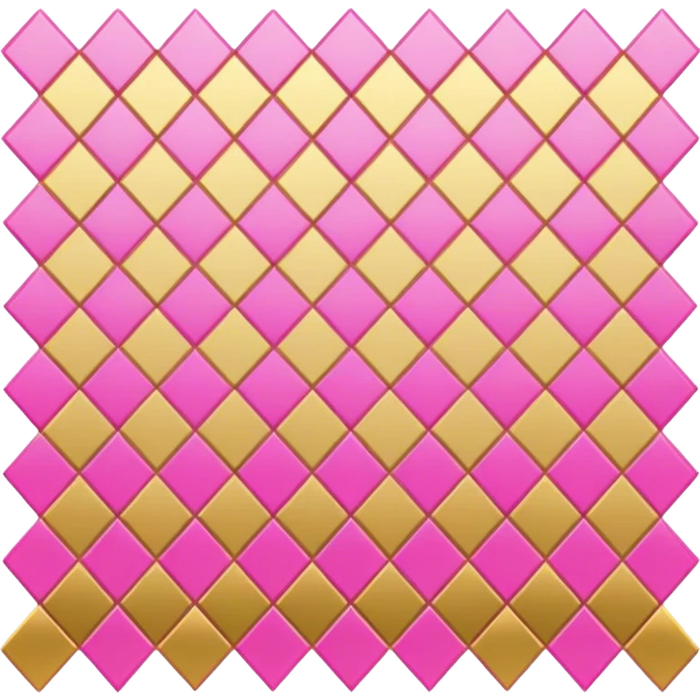 gold pink check emoji