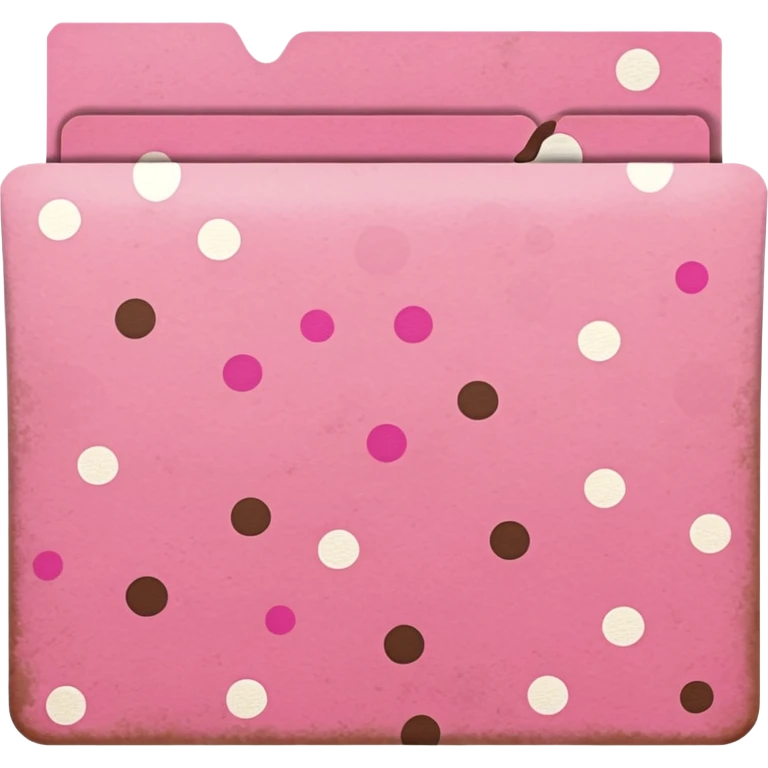 pink and brown polka dot files emoji