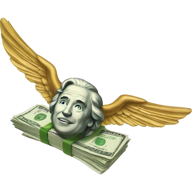 flying money emoji