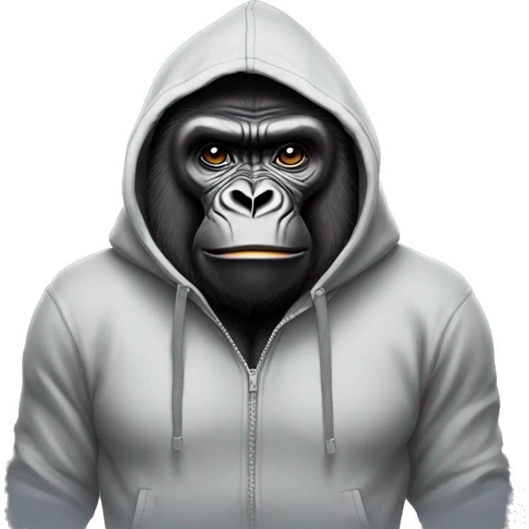 Gorilla in hoodie emoji