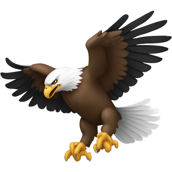 Eagle carrying a football emoji