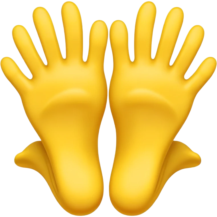 Smile emoji with hands and foot emoji