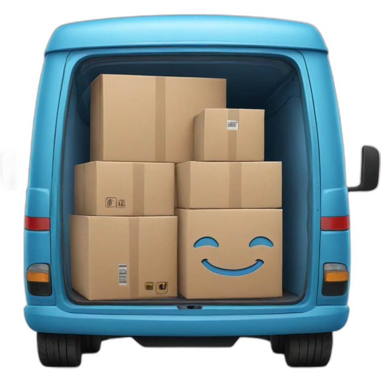 amazon blue delivery van emoji