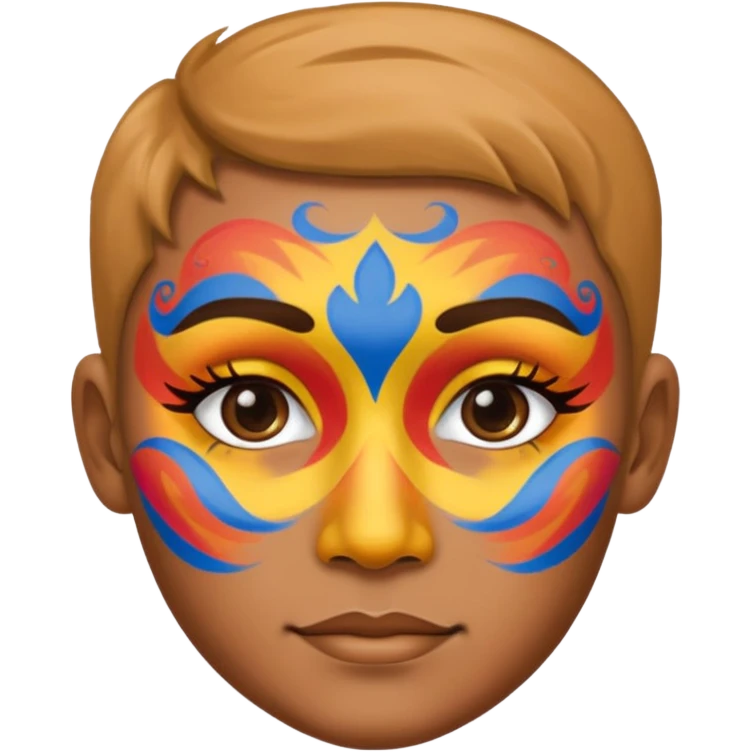 face painting emoji