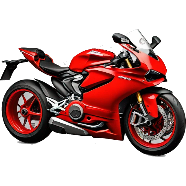 Ducati Panigale V2 plain red emoji