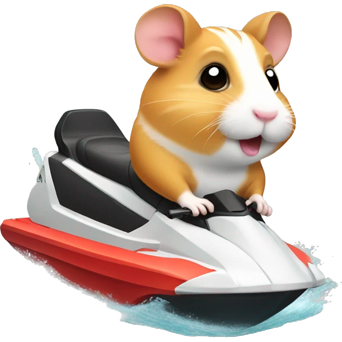 hamster on jetski emoji