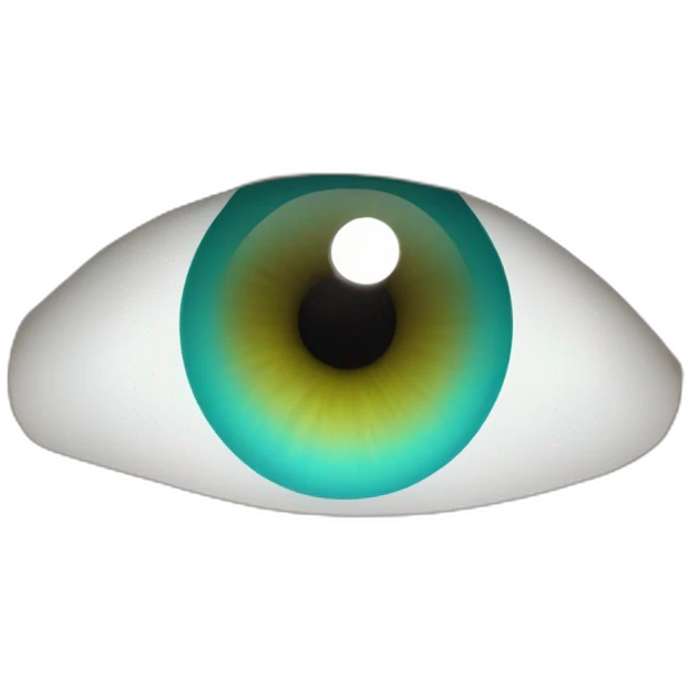Cyan eye girl emoji
