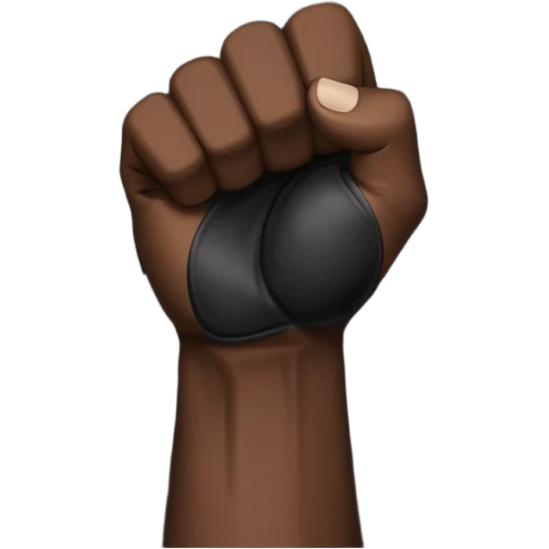 Black fist emoji