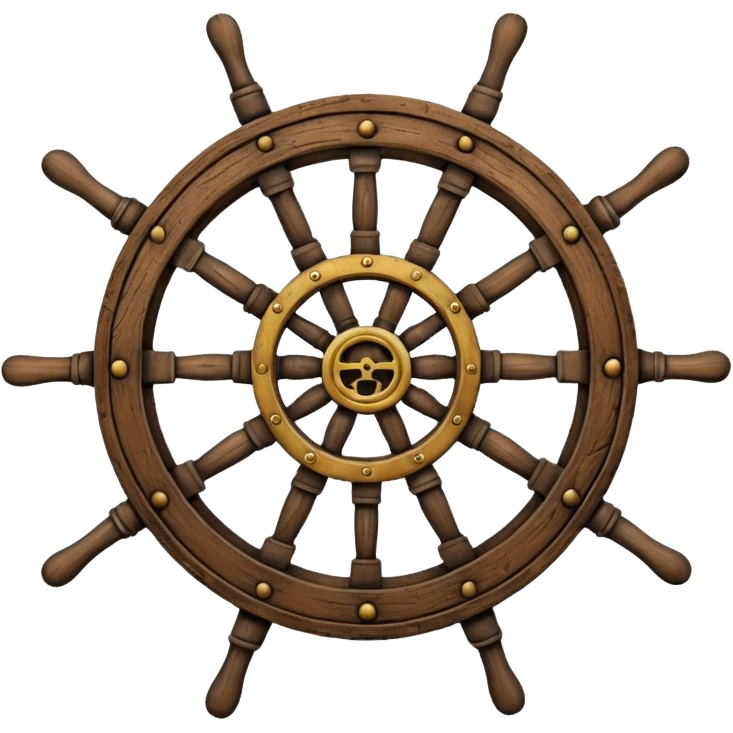 pirate ship wheel emoji