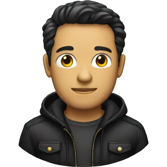 hommer wearning black jacket emoji