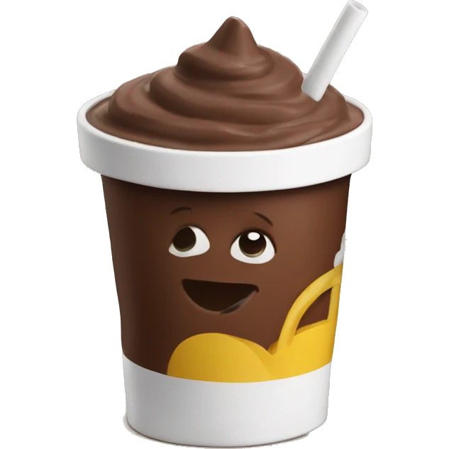 McDonald’s chocolate thick shake emoji