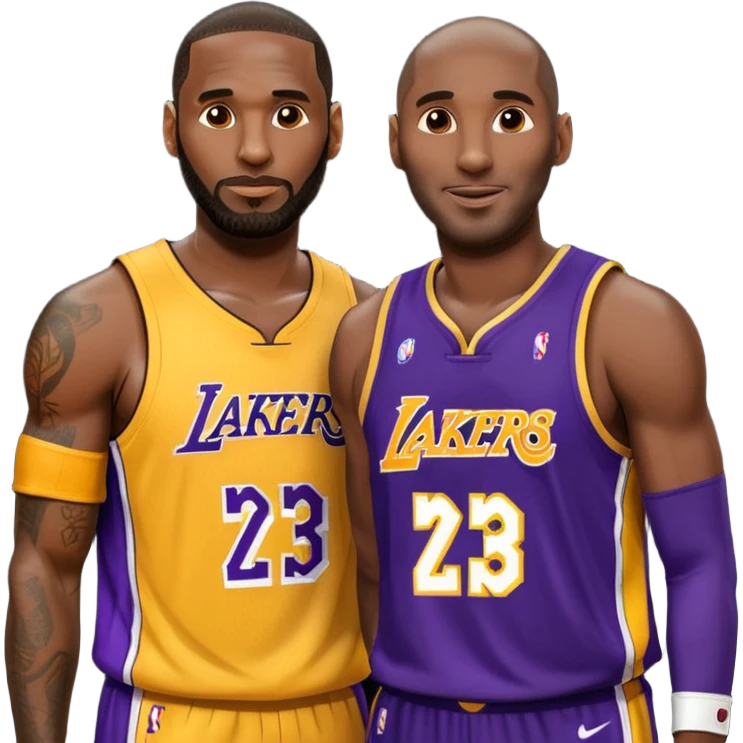 LeBron James and Kobe Bryant emoji