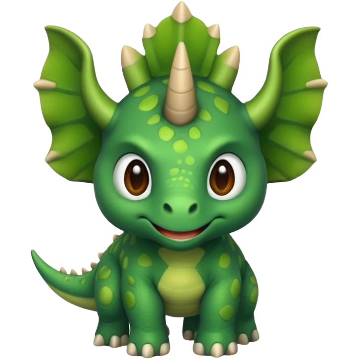Triceratops cute  emoji