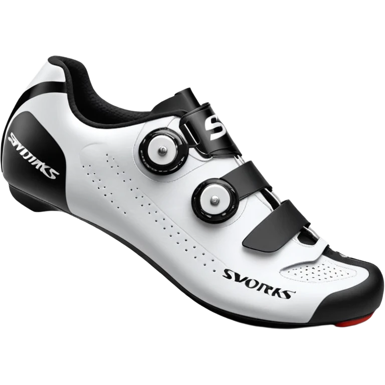 Wight color road cycling shoes looks like s-works torch, without any logo emoji