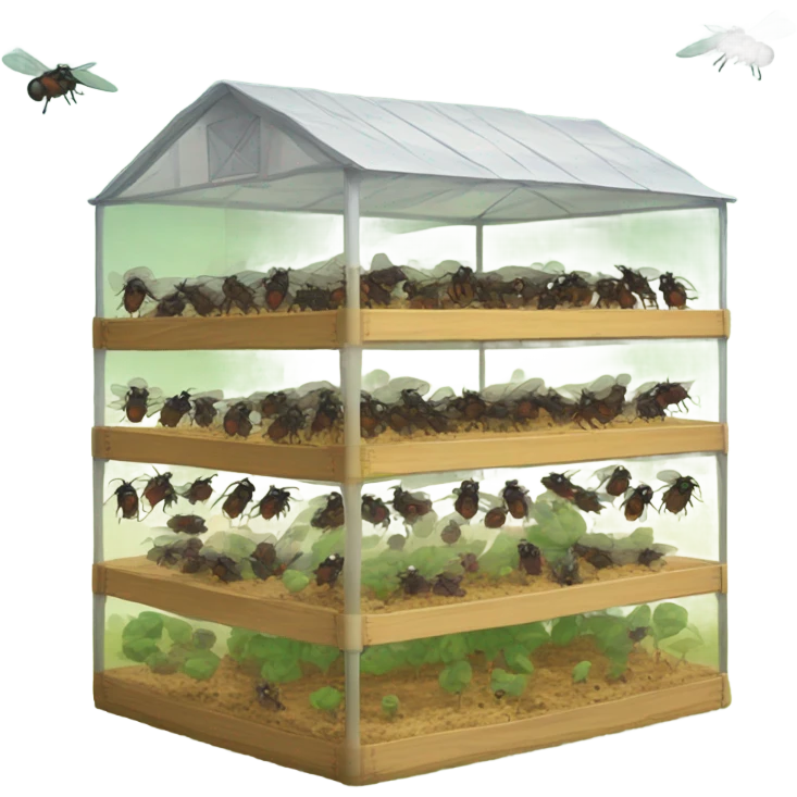 Flies farm emoji