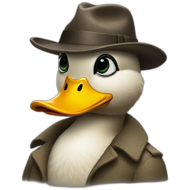 duck detective emoji