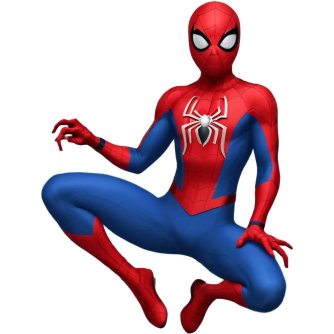 Spider-Man swinging from a building  emoji