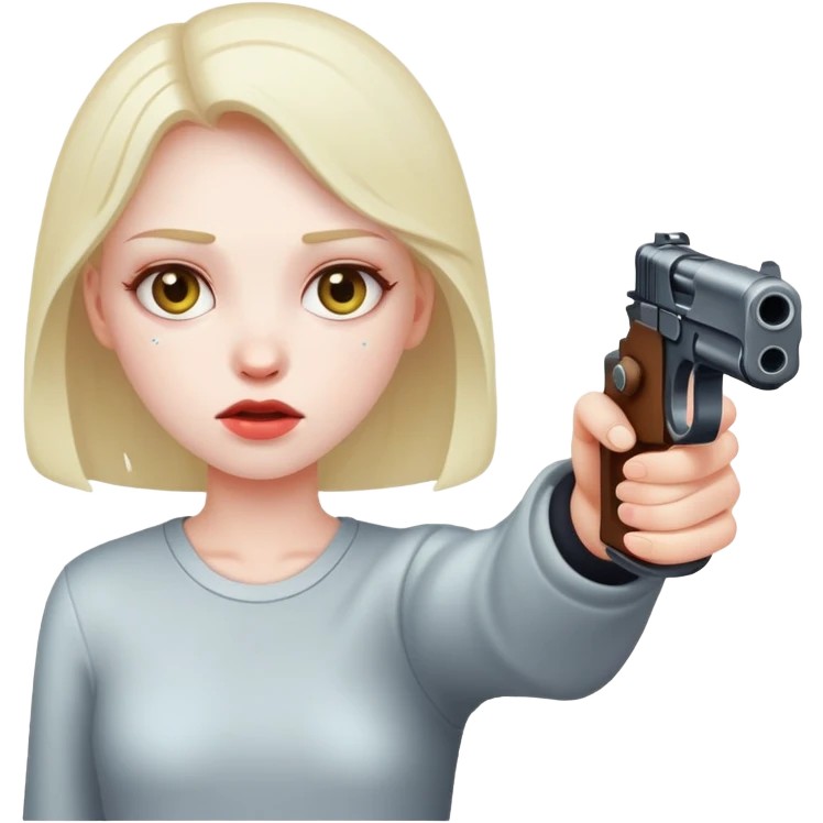 Girl getting shot emoji
