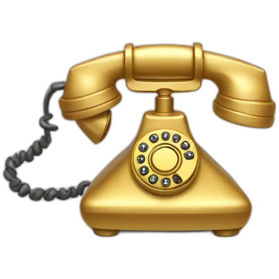 chinese little golden phone emoji